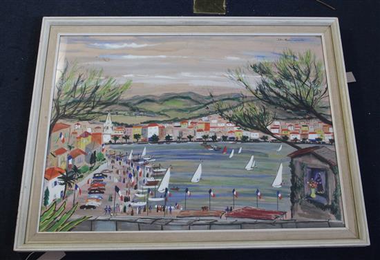 § John Paddy Carstairs (1916-1970) 'The Regatta' 21 x 29in.